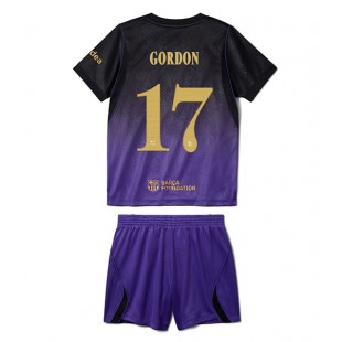 Barcelona Anthony Gordon #17 Bortedraktsett Barn 2026-27 Korte ermer (+ bukser)